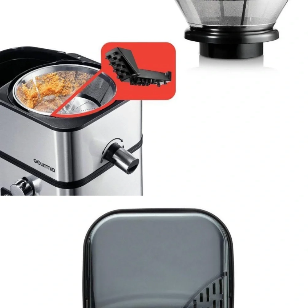 NIB Gourmia  Wide 6 speed Stainless Steel Juicer Pitcher.